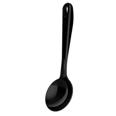 Imagem de Concha de Nylon 32cm Preto Kitch Crippa Colher para Cozinha Feijão Mol