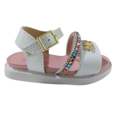 Imagem de Sandalia Infantil Molekinha Bebe 2714236 Branco, Branco, 19