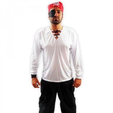 Imagem de Fantasia Pirata Adulto Masculino Carnaval Halloween - Fest Island, M