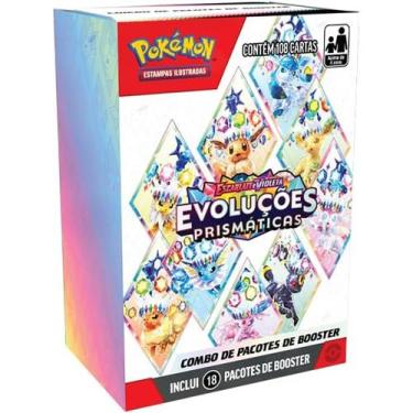 Imagem de Pokémon Tcg Combo Booster Ev8.5 Evoluções Prismaticas Eevee Tera Estel