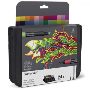 Imagem de Marcador Promarker Estojo Completo 24 Cores, Caneta Permanente