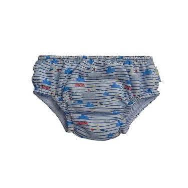 Imagem de Sunga Eco Kids Place de Desfralde Barcos e Pelicanos Branco, Branco, 2