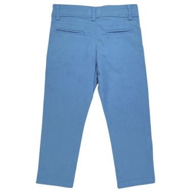 Imagem de Calça Infantil Look Jeans Alfaiataria Collor, Azul, 04