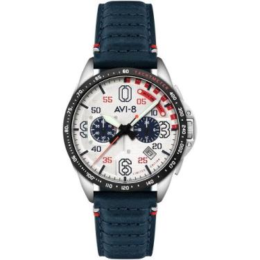 Imagem de Relógio AVI-8 Kindelberger Chronograph 85th Anniversary Slipstream Sil