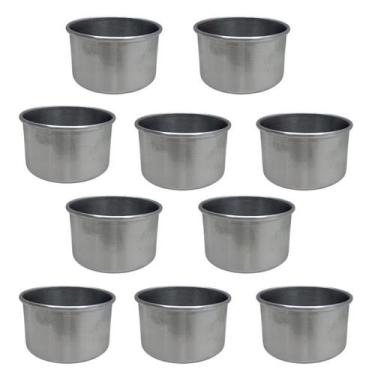 Imagem de Forma de Bento Cake Bolo Burguer Bolo de Pote Kit 10 unidades - Alumín