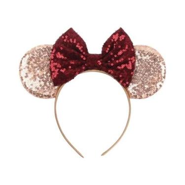 Imagem de Tiara De Orelhas De Leopardo Para Meninas, Faixa De Cabelo Com Laço Mo
