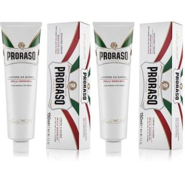 Imagem de Creme de Barbear Proraso Aveia e Chá Verde para Pele Sensível 150 ml