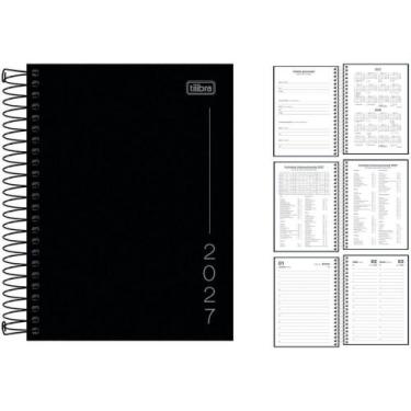 Imagem de Agenda 2026 Pepper ESP Preta 160F 117X164 PCT.C/04 - Tilibra
