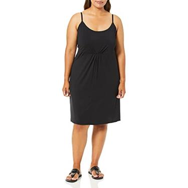 Imagem de Volcom Vestido midi feminino Lil de manga comprida, Preto, 56