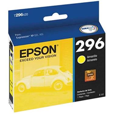 Imagem de Cartucho de Tinta Epson 296 Amarelo T296420 para XP-231 / XP-241 / XP-431 / XP-441