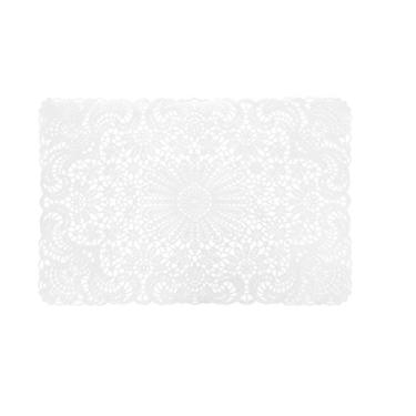 Imagem de Magizi by Tuut, Lugar Americano de Natal, Crochet Branco, 45x30cm