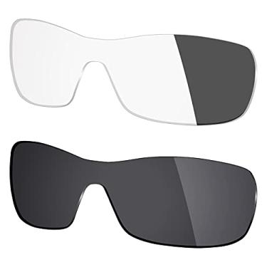 Imagem de 2 pares de lentes polarizadas de substituição da Mryok para óculos de sol Oakley Antix – Opções