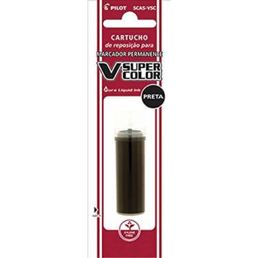 Imagem de Pilot 2450010PT, Pincel Marcador Permanente, V Super Color Scas Refil, Multicor, Pacote de 12
