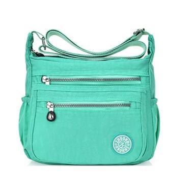 Imagem de Elonglin Bolsa de Ombro Feminina Impermeável Bolsa de Nylon para Atividades Ao Ar Livre 4 22 * 24 * 11cm