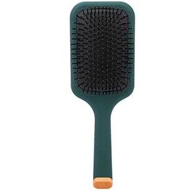 Imagem de Pente antiestático, promove a circulação, prático, pente de cabelo com 1 peça para pente de cabelo e massagem para a maioria das pessoas (verde escuro)