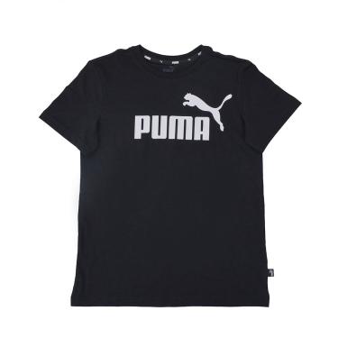 Imagem de Camiseta Infantil Masculino Puma Logo Tee Black 586960