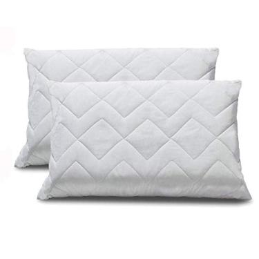 Imagem de Kit 2 Protetor de Travesseiro 100% Algodão Matelassê