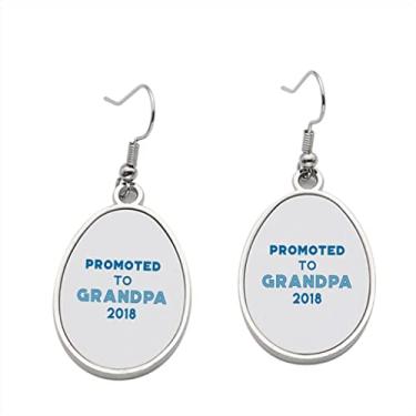 Imagem de Brinco Promoted to Grandpa 2018 – Brincos pendentes para meninas – Presente de festa de aniversário dos namorados, Metal, Sem pedras preciosas