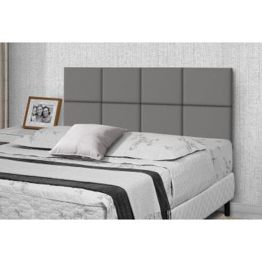 Imagem de Cabeceira De Cama Box Casal 1,40m Lisa Bege - Rede Moveis