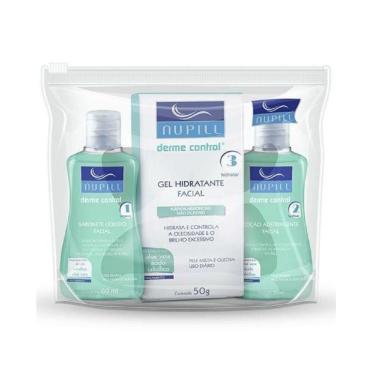 Imagem de Kit Sabonete Liquido Facial Nupill Derma Travel + Tonico + Gel