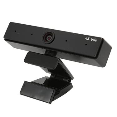 Imagem de Webcam 4K, Webcam de computador HD de 116 graus com controle remoto e cabo USB, câmera de computador USB de streaming de Webcam para jogos de conferência