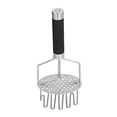 Imagem de Espremedor de batata, triturador de batata inoxidável de grau alimentício com alça, ferramenta de purê de frutas e vegetais, pode ser lavado na lava-louças, fácil de limpar