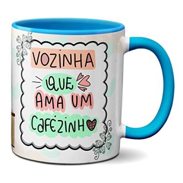 Imagem de Caneca Feliz Dia Dos Avós Vozinha Que Ama Um Cafezinho (Azul)