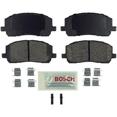 Imagem de BOSCH BE884H Conjunto de pastilhas de freio a disco de cerâmica azul com ferragens - compatível com Toyota Highlander selecionado; FRENTE
