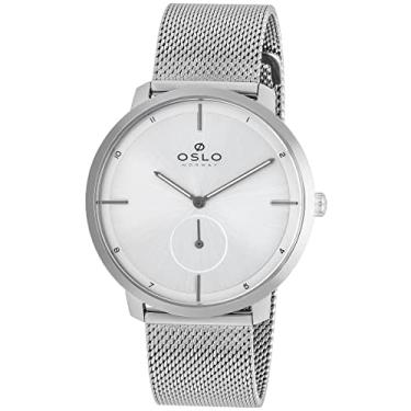 Imagem de Relógio Oslo Masculino Ref: Ombsssvd0003 S1sx Slim Mesh Prateado