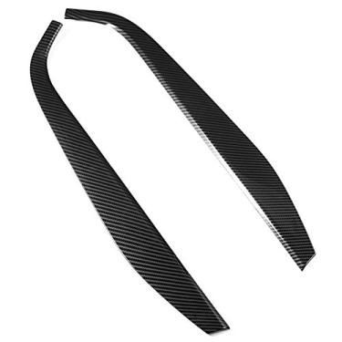 Imagem de aqxreight - Console central de acabamento em ambos os lados, console central de carro com tiras laterais acabamento decorativo adequado para uma classe 2019-2020 (fibra de carbono)