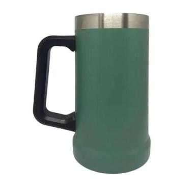 Imagem de Caneca Térmica Inox Green P/Cerveja  700ml Mimo Style