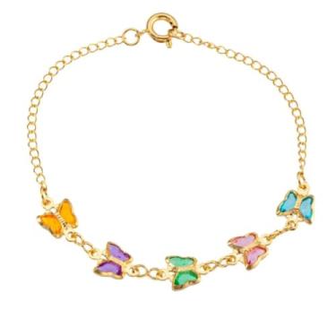 Imagem de Pulseira Infantil Delicada Banhada À Ouro 18k