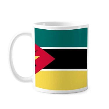 Imagem de Moçambique Bandeira Nacional África Country Caneca Cerâmica Café Porcelana Utensílios de Mesa