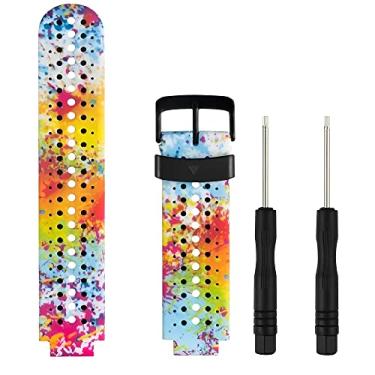 Imagem de Pulseiras NSmart compatível com Smartwatch Garmin Forerunner modelos 230 235 220 620 630 735 735XT - Nandos-Store (com chave para troca) (Colorida 1)