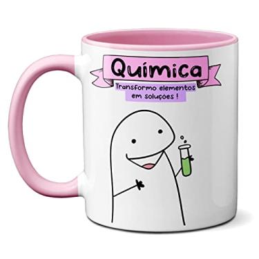 Imagem de Caneca Química Transformando Elementos Em Soluções Presente (Rosa)