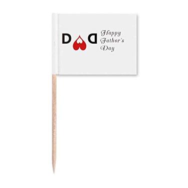 Imagem de Happy Father Day Love Dad Forever palito de dente bandeiras marcadoras decoração de festa