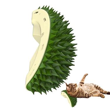 Imagem de Canto para Gatos - Cat Corner Groomer - Acessórios para gatos massagem para gatos em forma durian pare, brinquedos massageadores para gatinhos Sritob