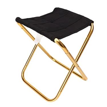 Imagem de Banqueta de Acampamento, Mini Cadeira Dobrável Portátil Ultraleve Com Bolsa de Transporte, Resistente,Durável, Em Liga de Alumínio, para Pesca, para Viagens Ao Ar Livre, Caminhadas