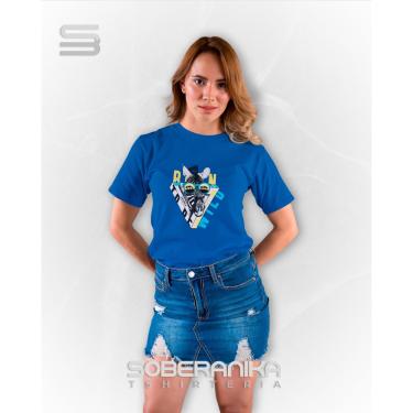 Imagem de Blusinha T-shirt Zebra - Azul Turquesa