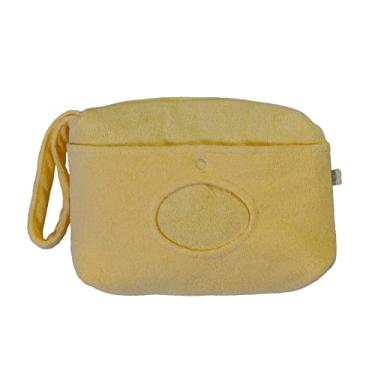 Imagem de Necessaire com Porta Lenço Umedecido Atoalhada e Forro Pastificado Anti Vazamento - D'Bella For Baby (Amarelo)