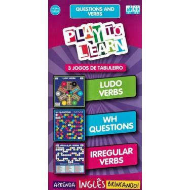 Imagem de Play To Learn - 3 Jogos De Tabuleiro - Questions And Verbs