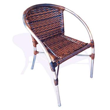 Imagem de Cadeira de Área Morretes de Alumínio com Fibra Sintética cor Argila | de Piscina Garden Jardim Varanda Churrasqueira Área Externa