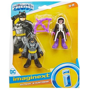Imagem de Boneco Batman e Huntress (Caçadora) - Imaginext DC Super Friends - Fisher Price - Mattel