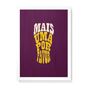 Imagem de Arte Maníacos Quadro Decorativo em Madeira Mais Uma - 23x16,25cm (Moldura caixa em laca branca)