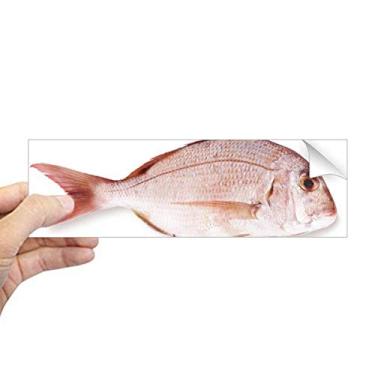 Imagem de DIYthinker Adesivo retangular pequeno de peixe oceano rosa fresco para janela notebook
