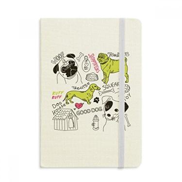 Imagem de Caderno de desenho de cachorro com estampa de ilustração de brinquedo, capa dura oficial, diário clássico