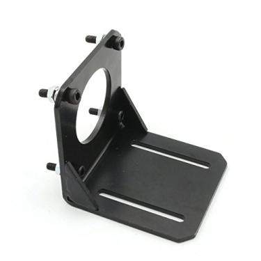 Imagem de RATTMMOTOR 1 peça Nema23 Suporte de motor de passo Suporte de montagem de aço Base 57 Suporte de motor de passo com parafusos para Nema 23 peças CNC CNC fresadora fresadora de gravação assento fixo