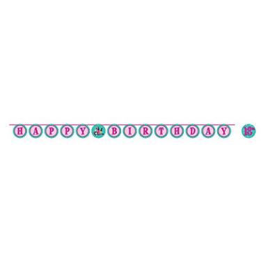 Imagem de Creative Converting 317719 Spa Theme Birthday Ribbon Banner - 1 Pc