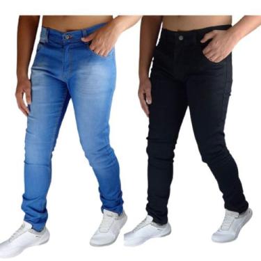 Imagem de Kit Com 2 Calças Jeans Masculina Com Lycra - Mania Do Jeans