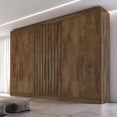 Imagem de Guarda Roupa Casal 6 Portas 6 Gavetas Potenza Móveis Europa - Brauna